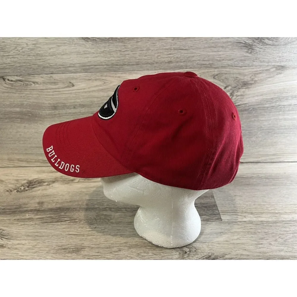 Georgia Bulldogs Hat Cap Mens Adjustable Red‎ Captivating Headgear Embroidered